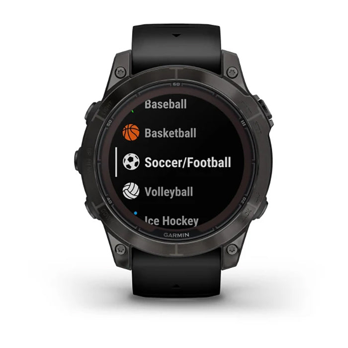 Garmin Fenix 7 Prosapphire Solar Edition Carbon Gray DLC Titanium Black Full Display Watch - 010-02777-11