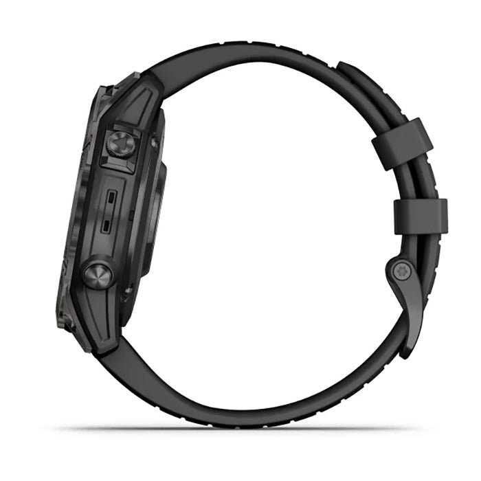 Garmin Fenix 7 Prosapphire Solar Edition Carbon Gray DLC Titanium Black Full Display Watch - 010-02777-11