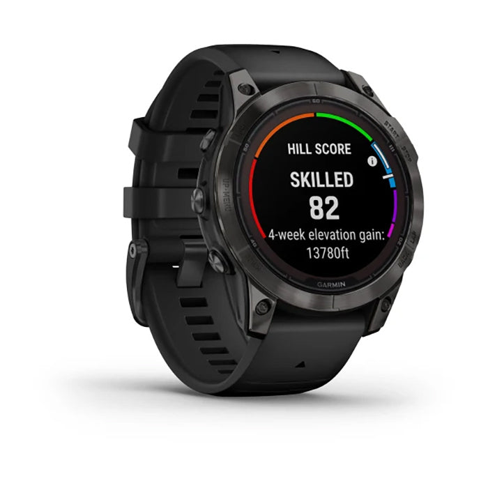 Garmin Fenix 7 Prosapphire Solar Edition Carbon Gray DLC Titanium Black Full Display Watch - 010-02777-11