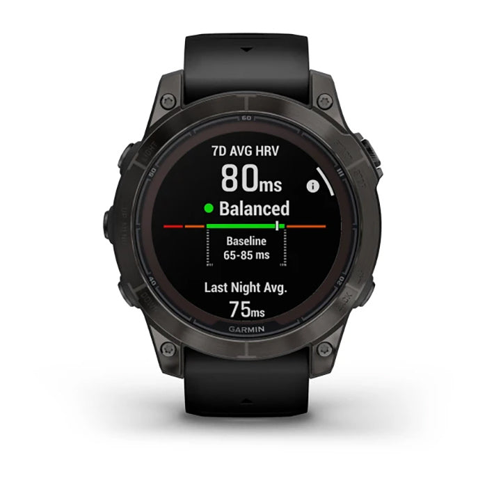 Garmin Fenix 7 Prosapphire Solar Edition Carbon Gray DLC Titanium Black Full Display Watch - 010-02777-11