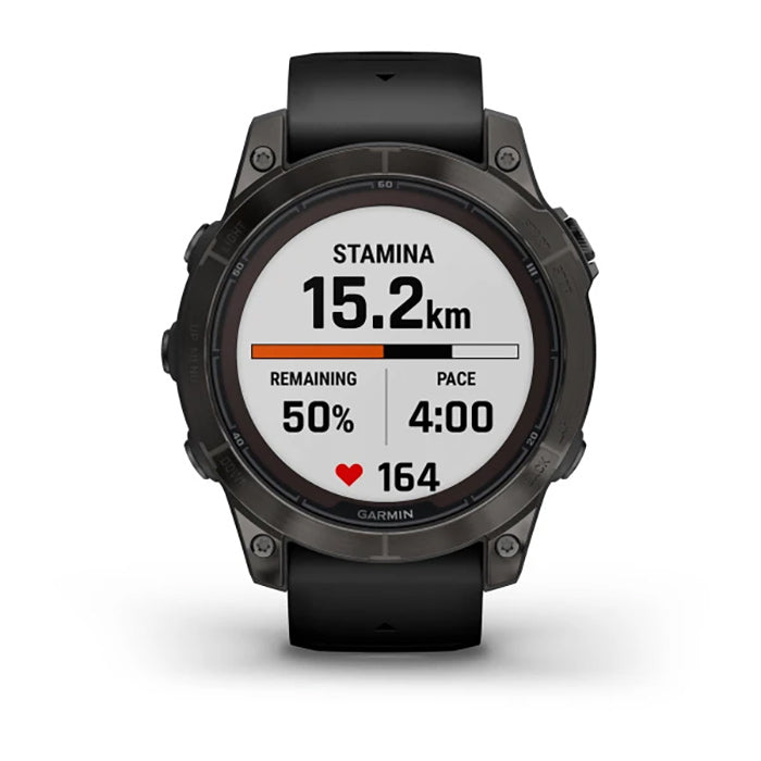 Garmin Fenix 7 Prosapphire Solar Edition Carbon Gray DLC Titanium Black Full Display Watch - 010-02777-11