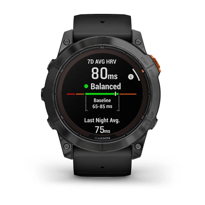 Garmin Fenix 7X Prosolar Edition Slate Gray Black Full Display Watch - 010-02778-01