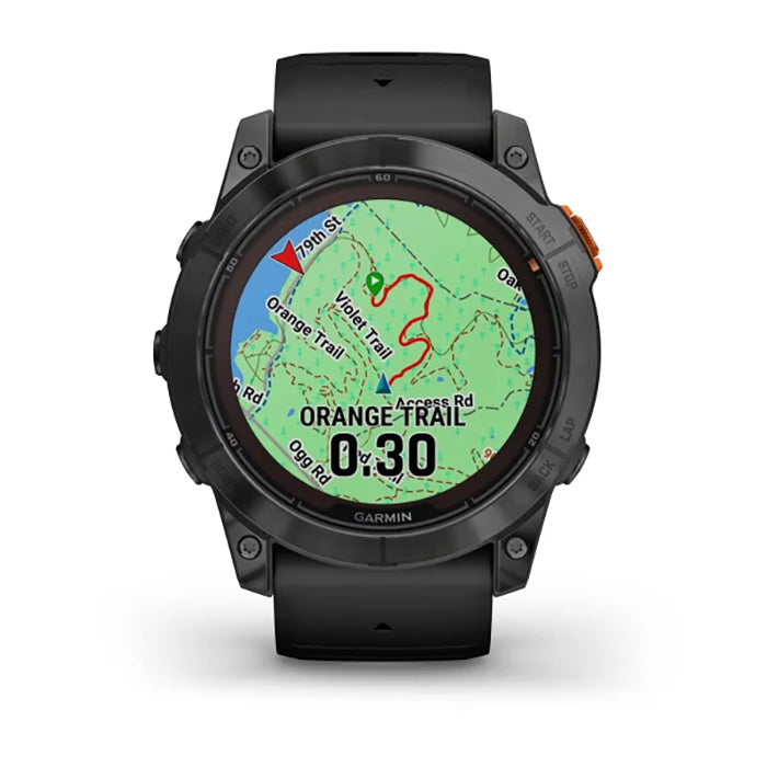 Garmin Fenix 7X Prosolar Edition Slate Gray Black Full Display Watch - 010-02778-01