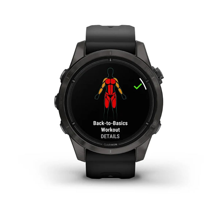 Garmin Epix Gen 2 Sapphire Edition Carbon Grey DLC Titanium With Black Band