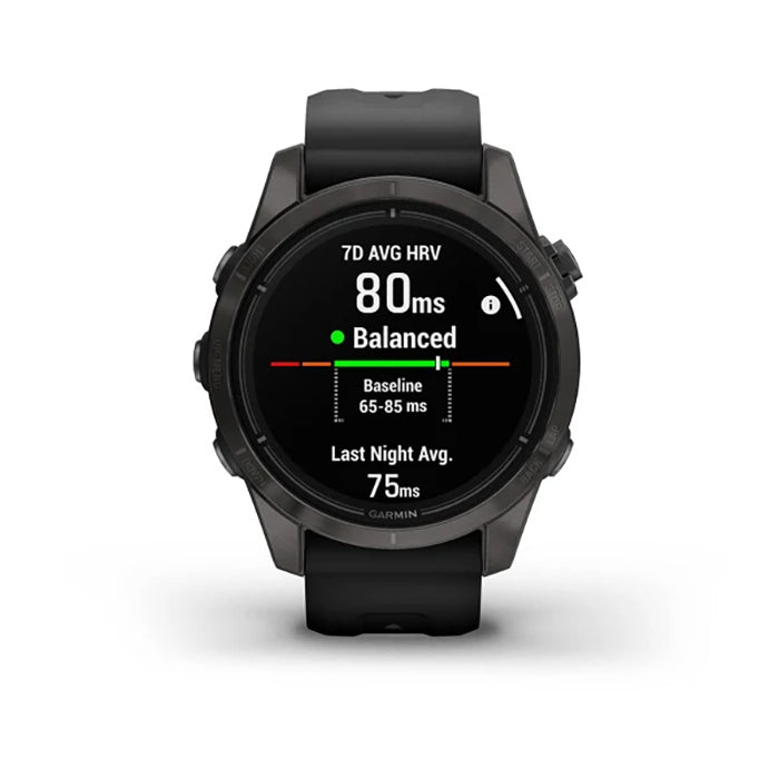 Garmin Epix Gen 2 Sapphire Edition Carbon Grey DLC Titanium With Black Band