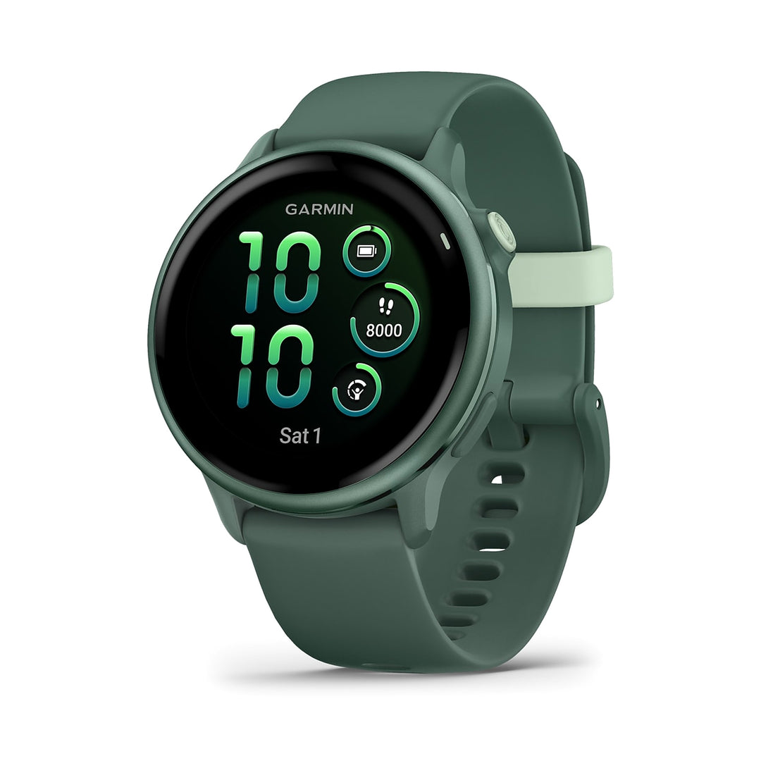 Garmin Vivoactive 6 Health &amp; Fitness GPS Smartwatch, Metallic Jasper Green