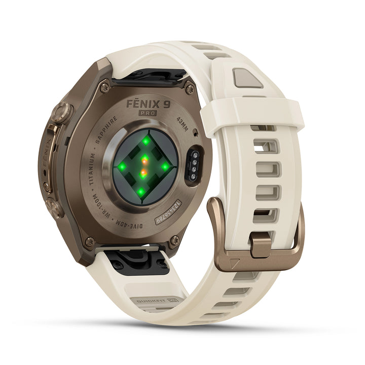 GARMIN FENIX 9 PRO 43MM AMOLED TITANIUM WITH FOG GREY SILICONE BAND