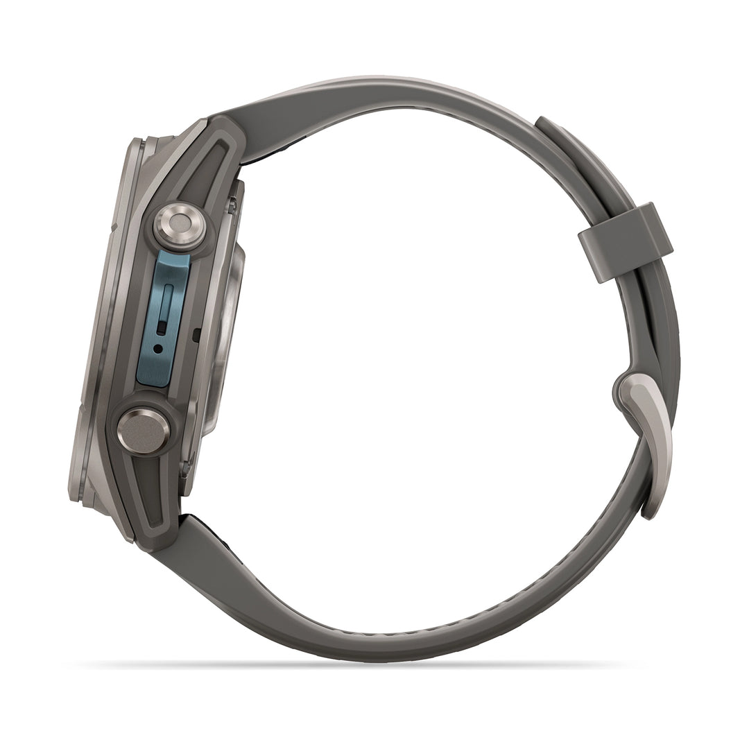 GARMIN FENIX 9 47MM TITANIUM WITH PEBBLE GREY SILICONE BAND