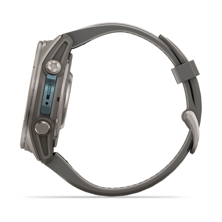 GARMIN FENIX 9 47MM TITANIUM WITH PEBBLE GREY SILICONE BAND