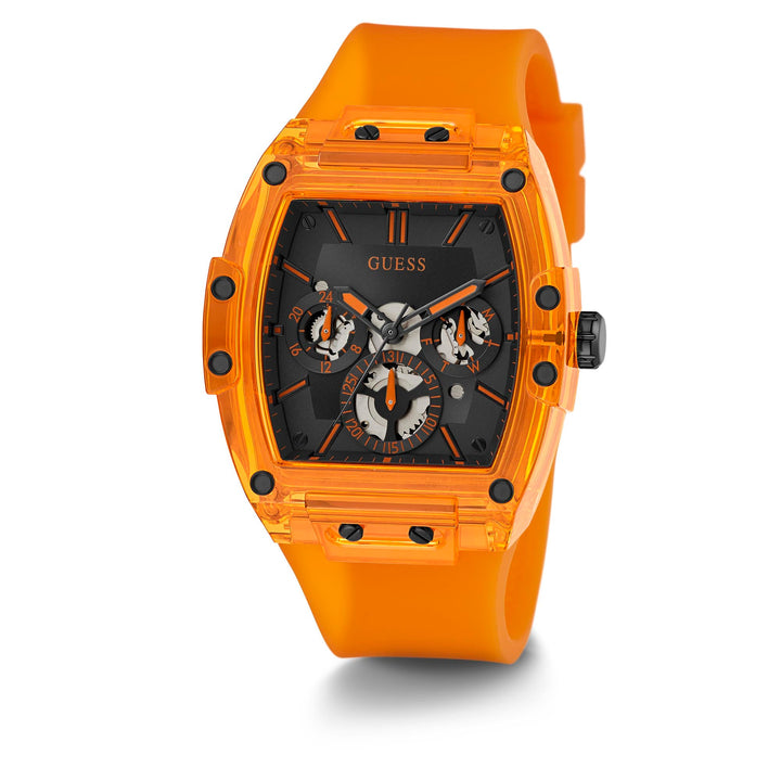 Guess Men's Watch Orange Tone Case Quartz