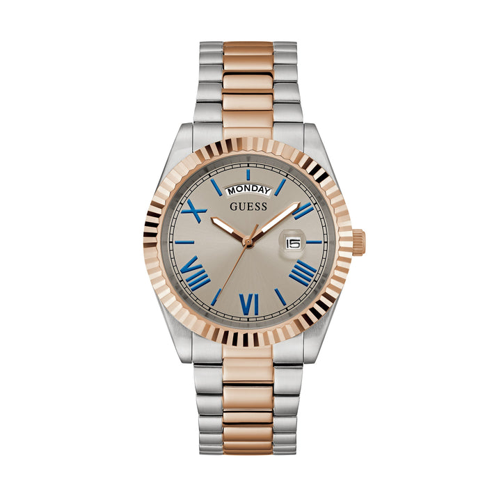 Guess Men's Watch 2-Tone Case Grey Dial Quartz