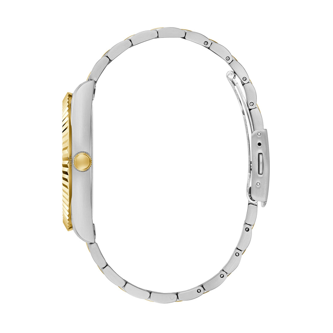 Guess Men's Watch 2-Tone Case Champagne Dial Quartz