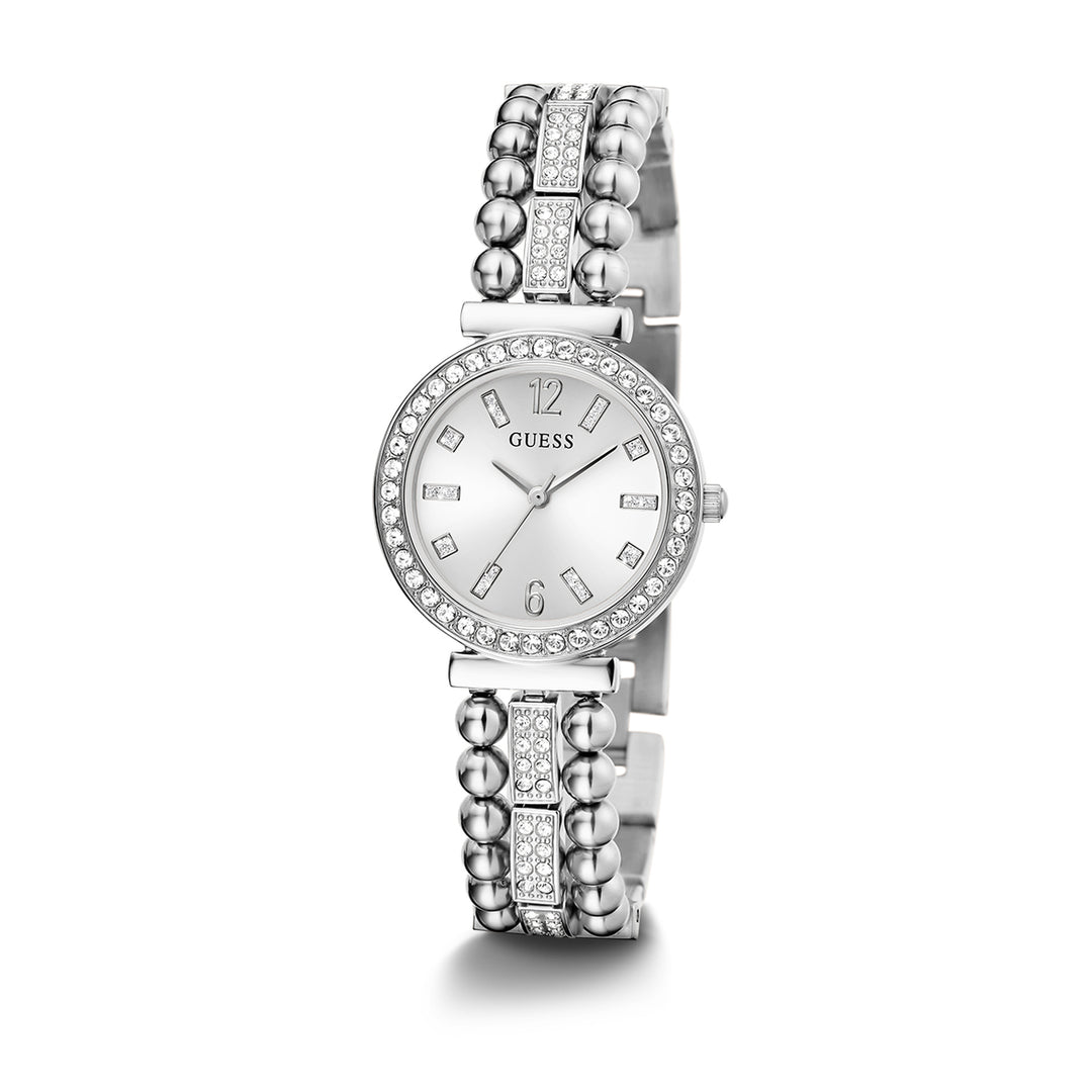 Guess Gala Silver Dial Stainless Steel Bracelet Ladies Watch GW0401L1