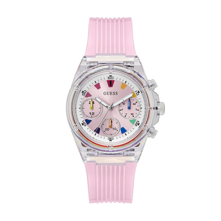 Guess Women's Watch Clear Tone Case Quartz