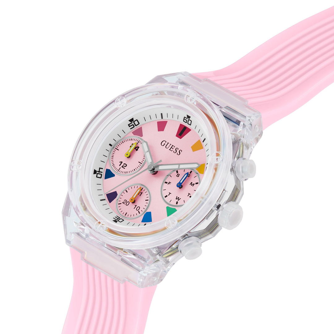 Guess Women's Watch Clear Tone Case Quartz