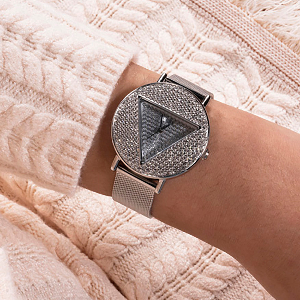 Guess Women's Watch Silver Tone Case Quartz