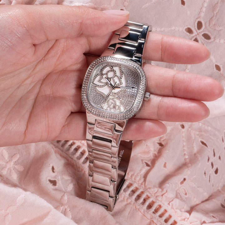 Guess Women's Watch Silver Tone Case Quartz