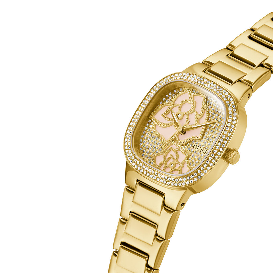 Guess Women's Watch Gold Tone Case Quartz