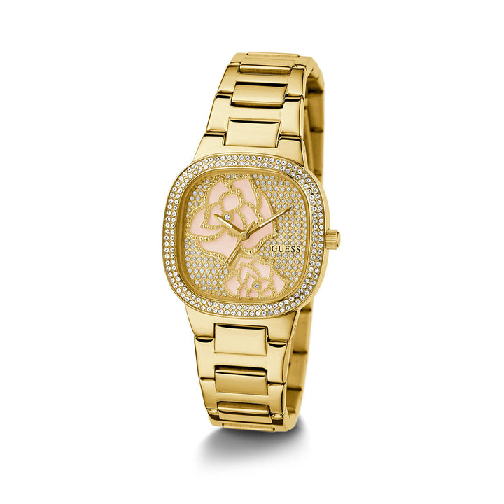 Guess Women's Watch Gold Tone Case Quartz