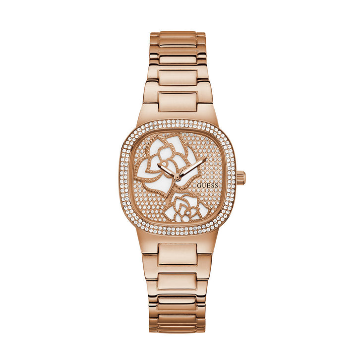 Guess Women's Watch Rose Gold Tone Case Quartz