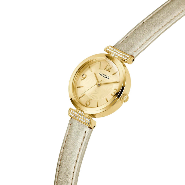 Guess Women's Watch Gold Tone Case Quartz