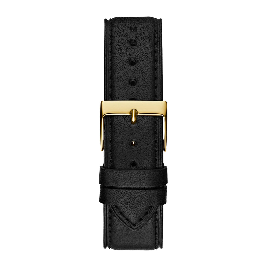 Guess Men's Watch Black Dial Gold Tone Case Quartz