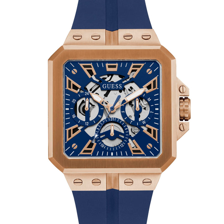 Guess Men's Watch Rose Gold Tone Case Quartz
