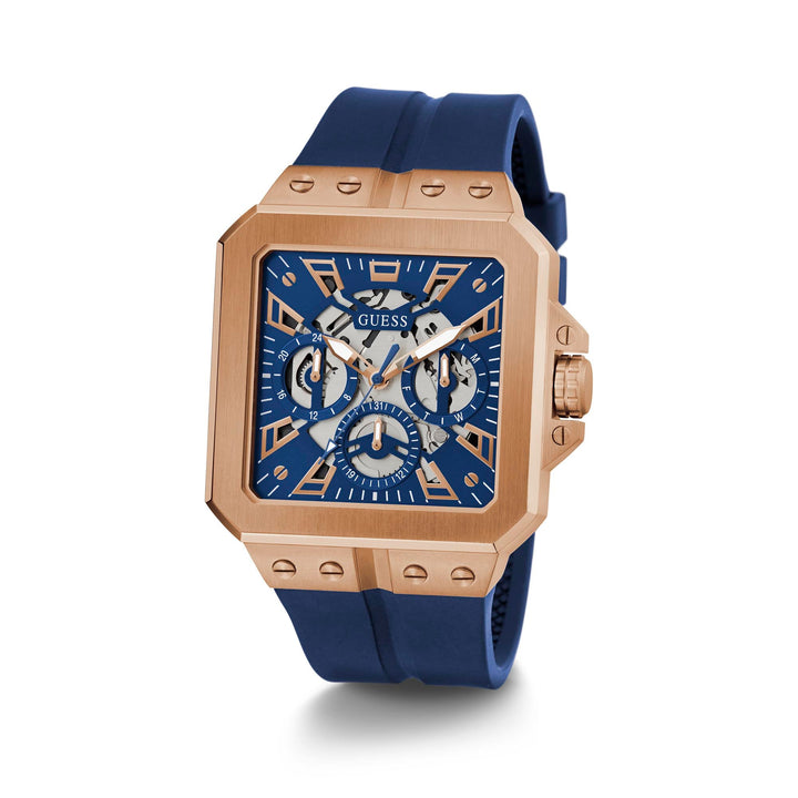 Guess Men's Watch Rose Gold Tone Case Quartz