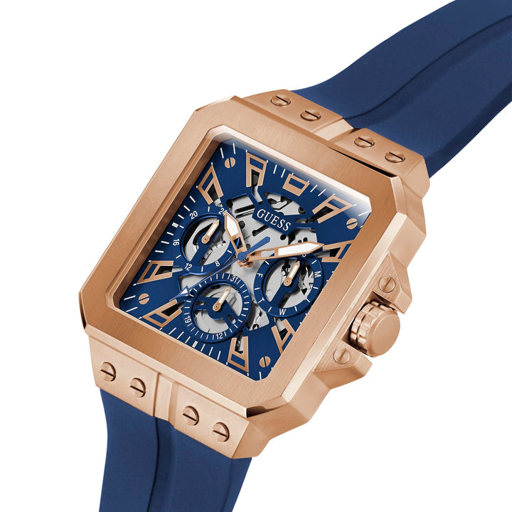 Guess Men's Watch Rose Gold Tone Case Quartz