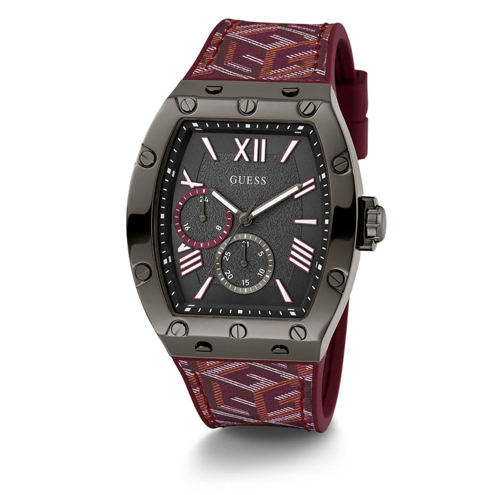 Guess Men's Watch Gunmetal Tone Case Quartz
