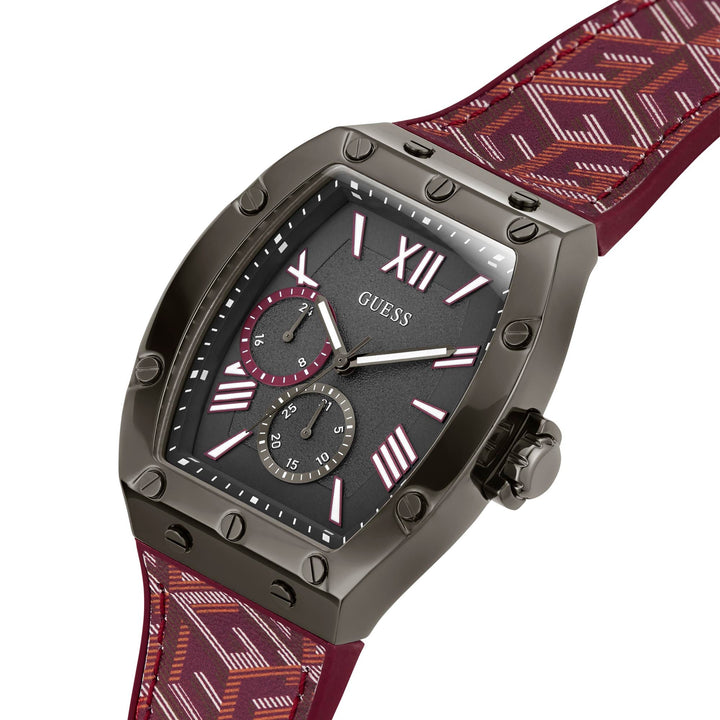 Guess Men's Watch Gunmetal Tone Case Quartz