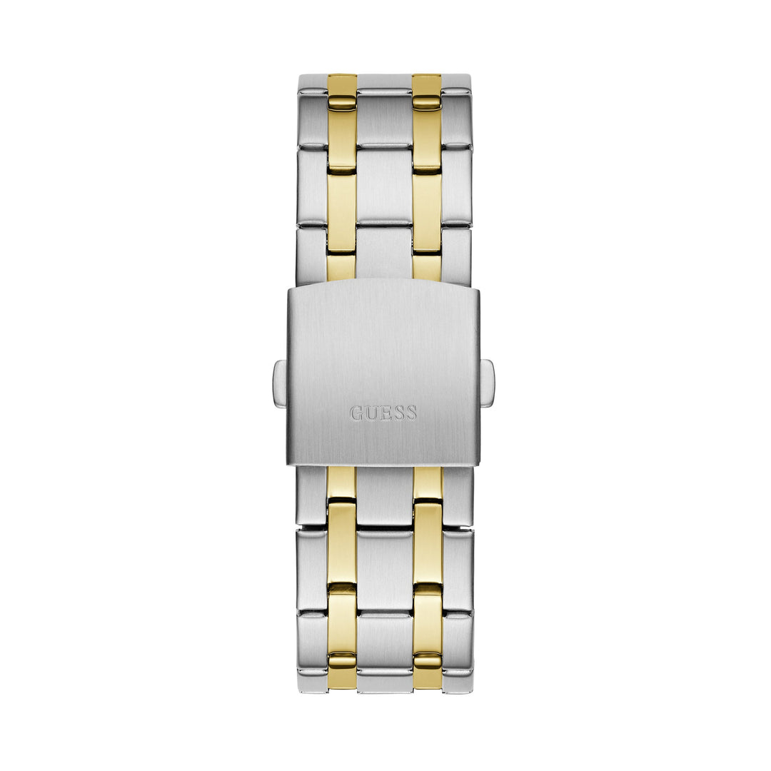 Guess Men's Watch Blue Dial Silver & Gold Tone Case Quartz