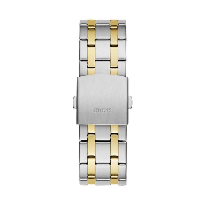 Guess Men's Watch Blue Dial Silver & Gold Tone Case Quartz