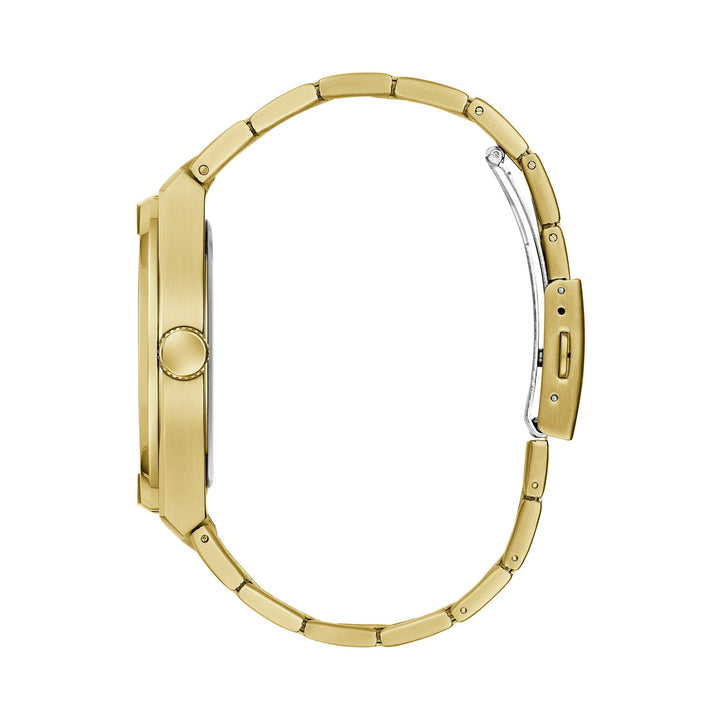Guess Men's Watch Green Dial Gold Tone Case Quartz