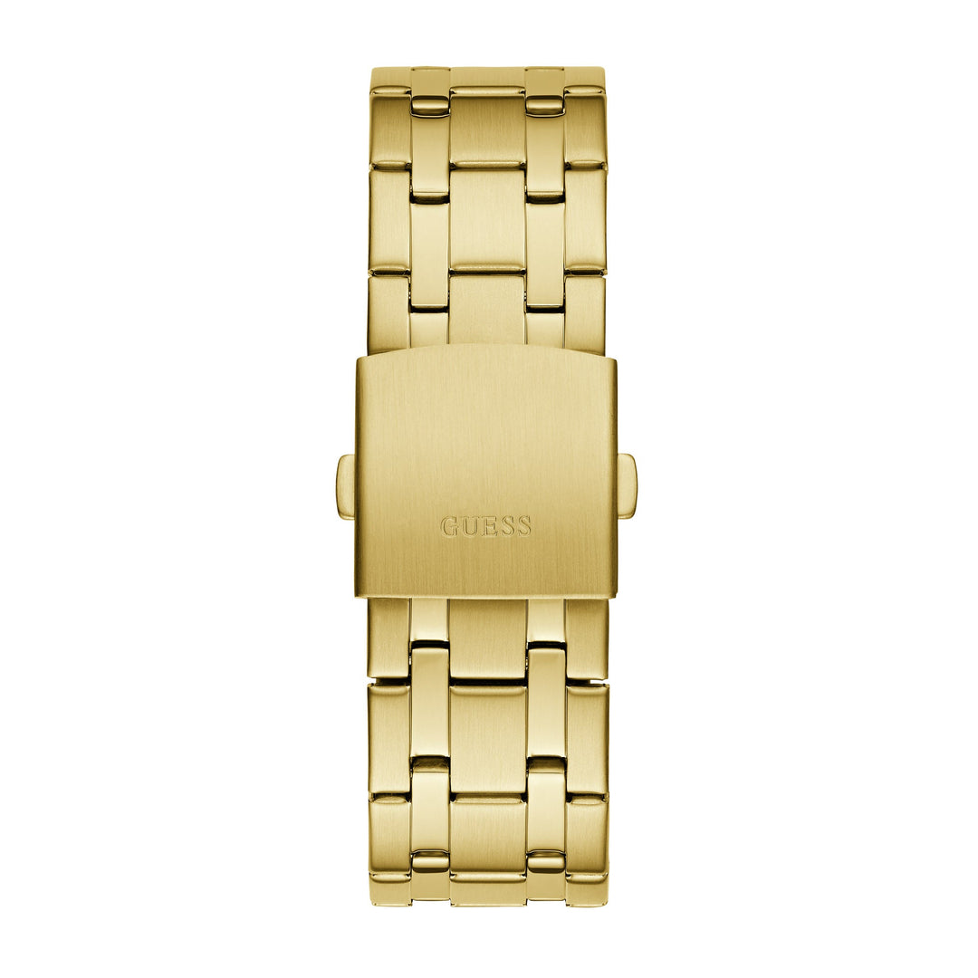 Guess Men's Watch Green Dial Gold Tone Case Quartz