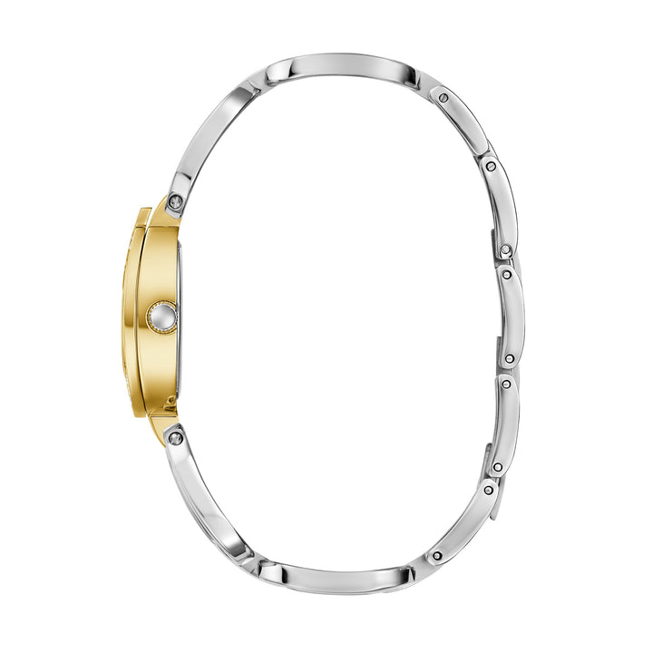 Guess Women's Watch Gold Tone Case Silver Dial Quartz