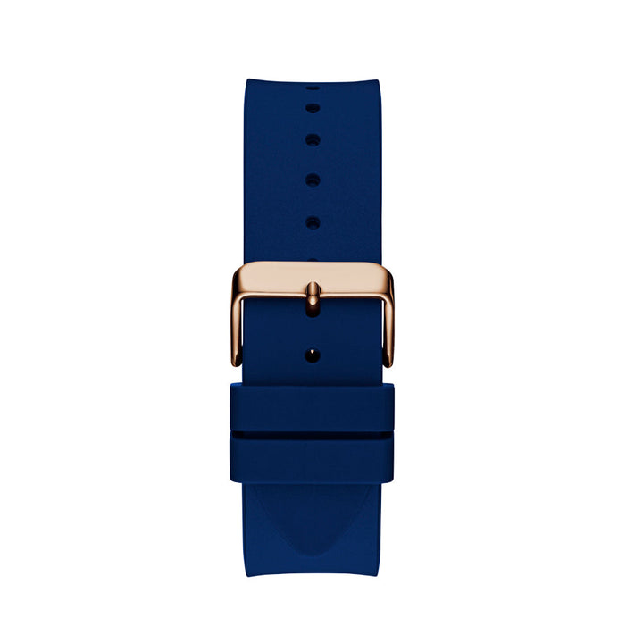 Guess Men's Watch Rose Gold Tone Case Blue Dial Quartz