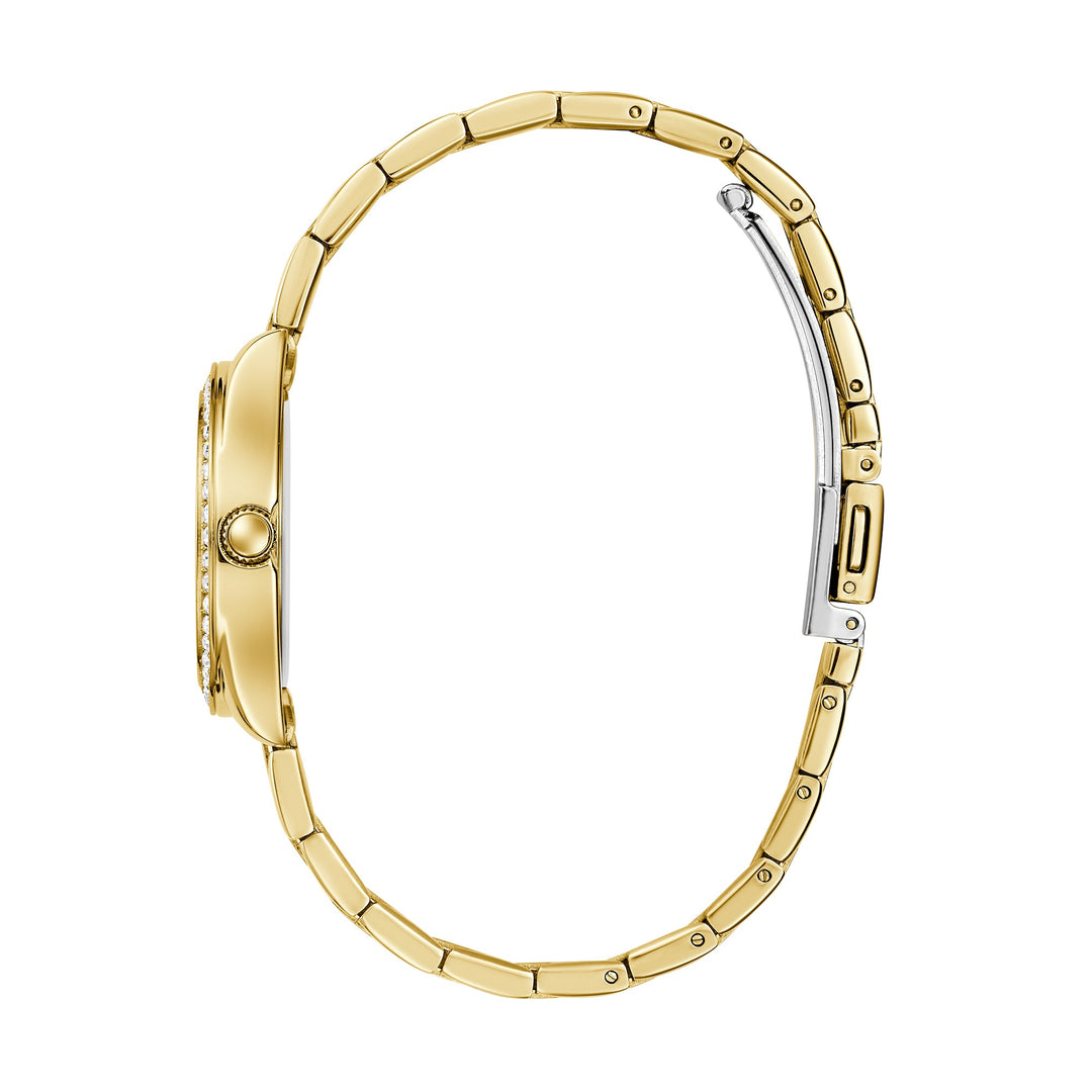 Guess Women's Watch Gold Tone Case Green Dial Quartz