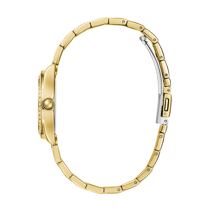 Guess Women's Watch Gold Tone Case Green Dial Quartz