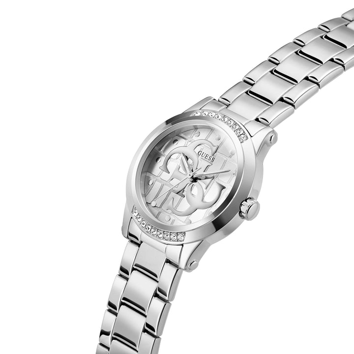 Guess Women's Watch Silver Tone Case & Dial Quartz