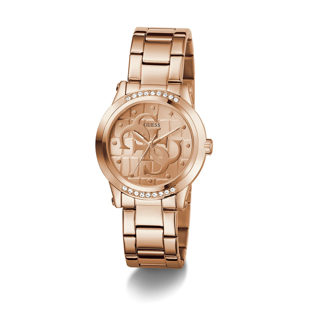 Guess Annette Rose Gold Dial Stainless Steel Bracelet Ladies Watch GW0861L3