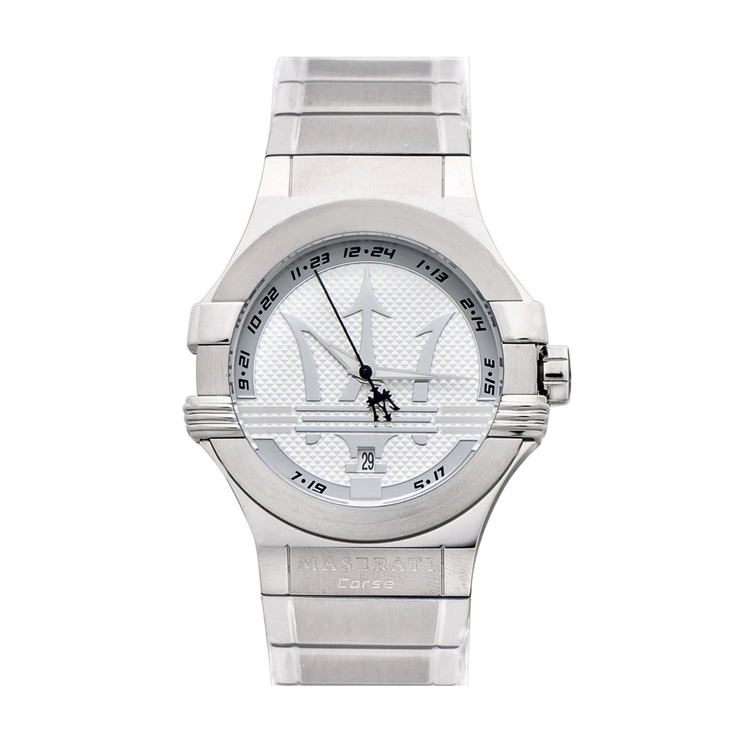 Maserati Potenza Silver Dial Silver Men&