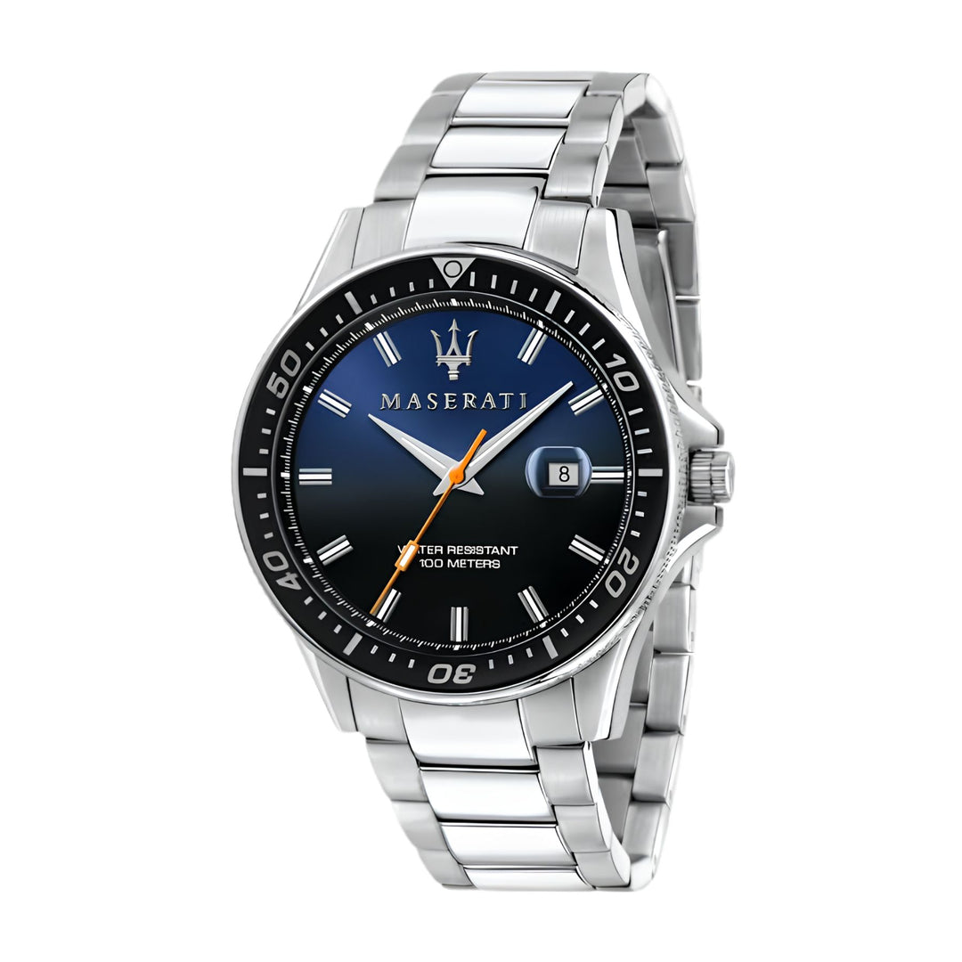 Maserati Sfida Blue Dial Silver Men&