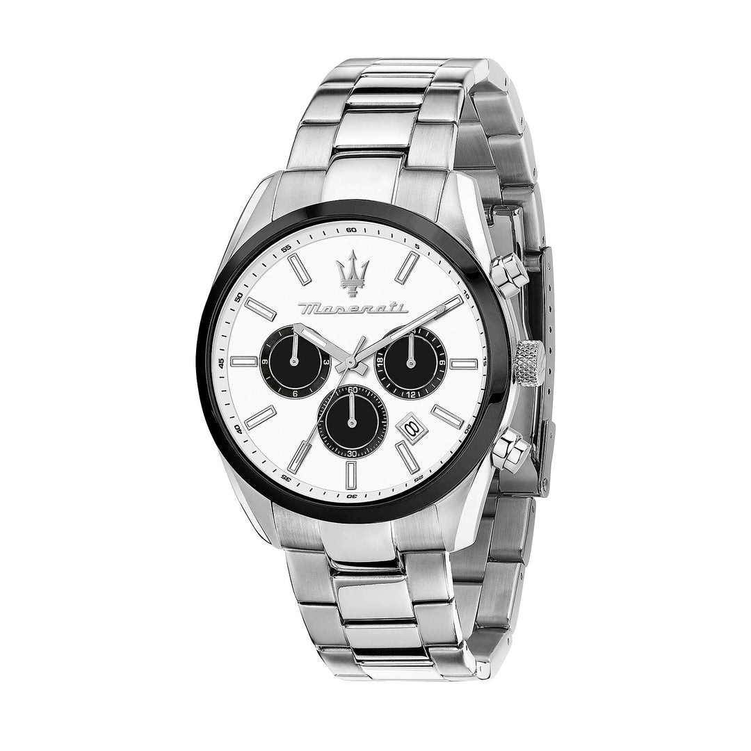 Maserati Attrazione White Dial Silver Men&