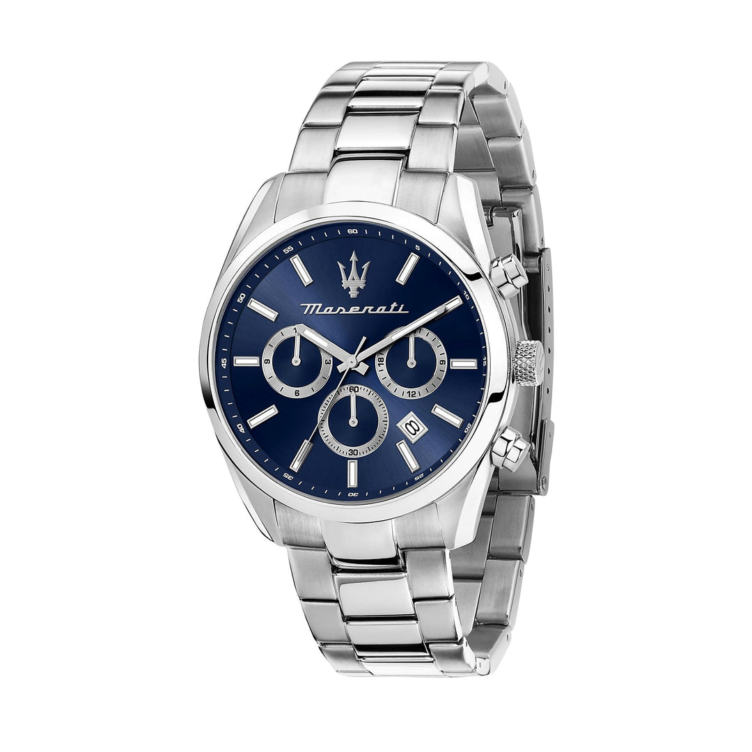 Maserati Attrazione Blue Dial Silver Men&