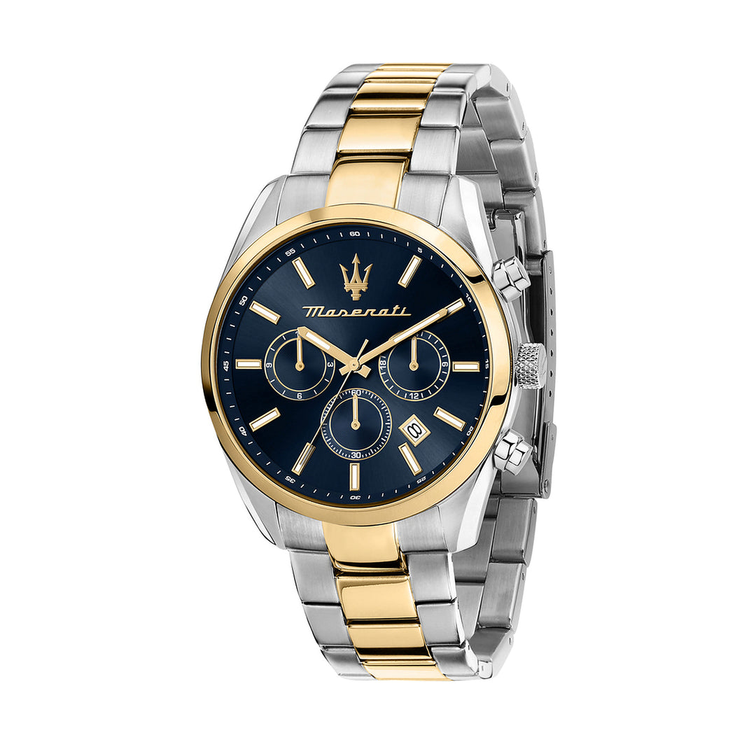 Maserati Attrazione Limited Edition Chronograph Black Dial Two-Tone Men&