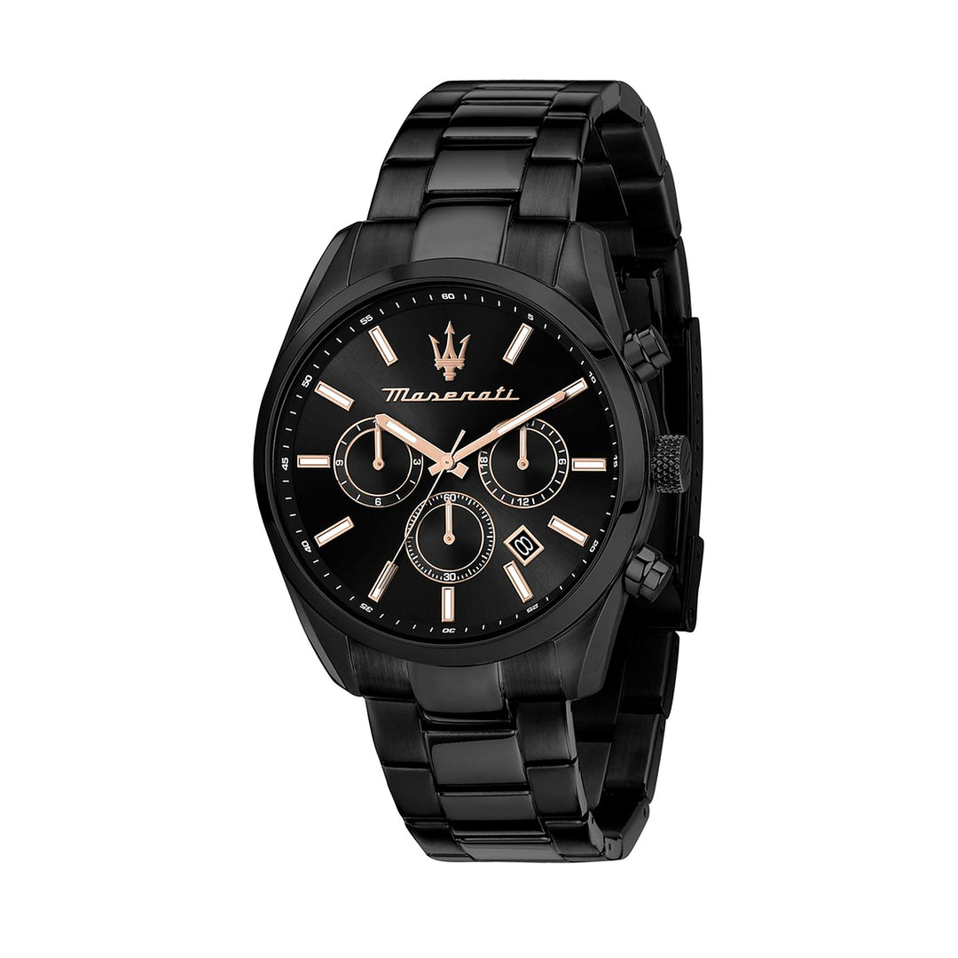 Maserati Attrazione Limited Edition Multifunction Black Dial Black Men&