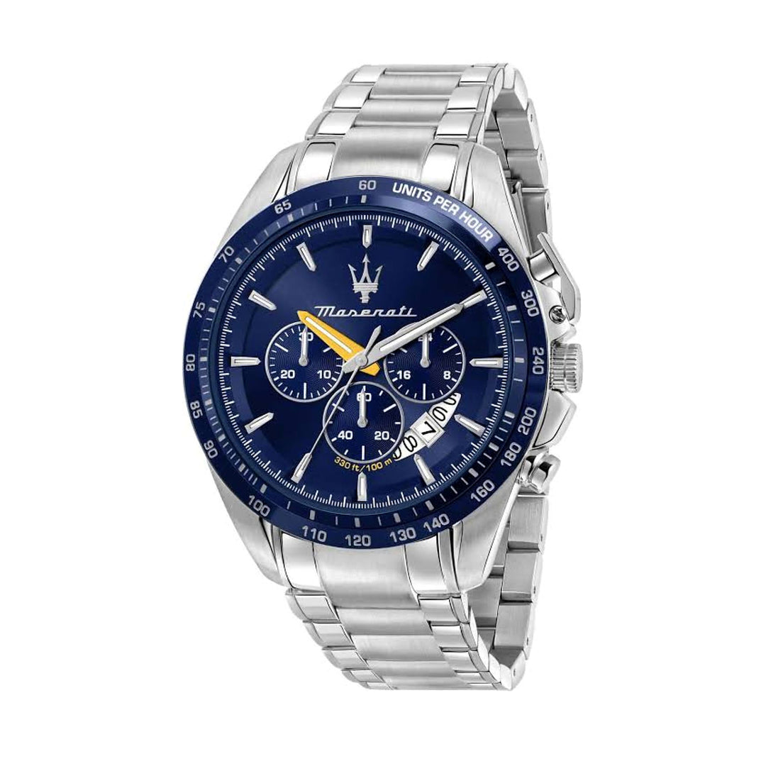 Maserati Traguardo Chronograph Modena Edition Blue Dial Silver Men&