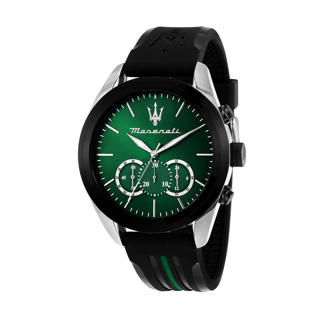 Maserati Traguardo 45 mm Chronograph Green Dial Men&
