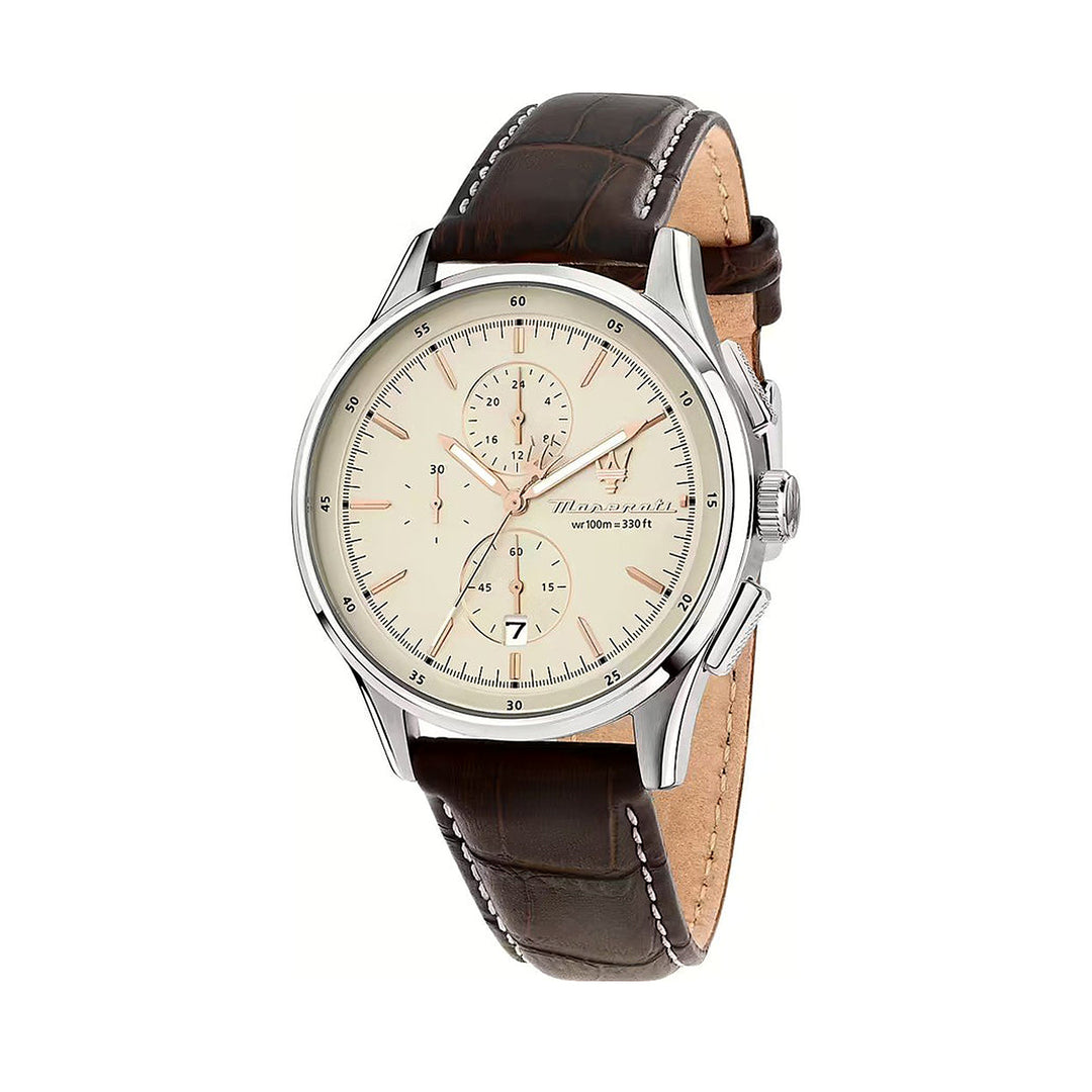 Maserati Sorpasso 42 mm Chronograph Beige Dial Men&